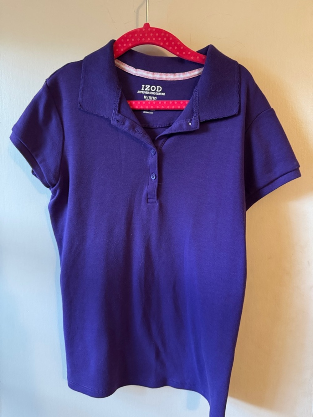 Izod Girls' Deep Purple Polo Top